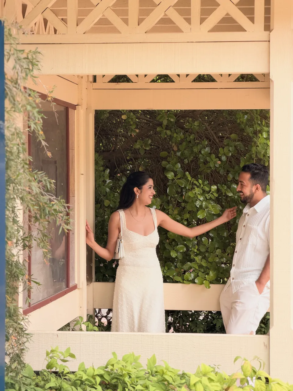 In the garden pavilion